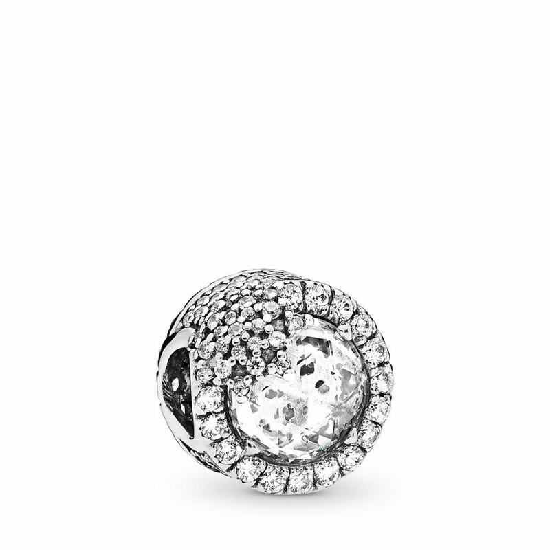 Pandora Dazzling Snowflake Charm - Sterling Silver/Cubic Zirconia - Canada | AE2131HM